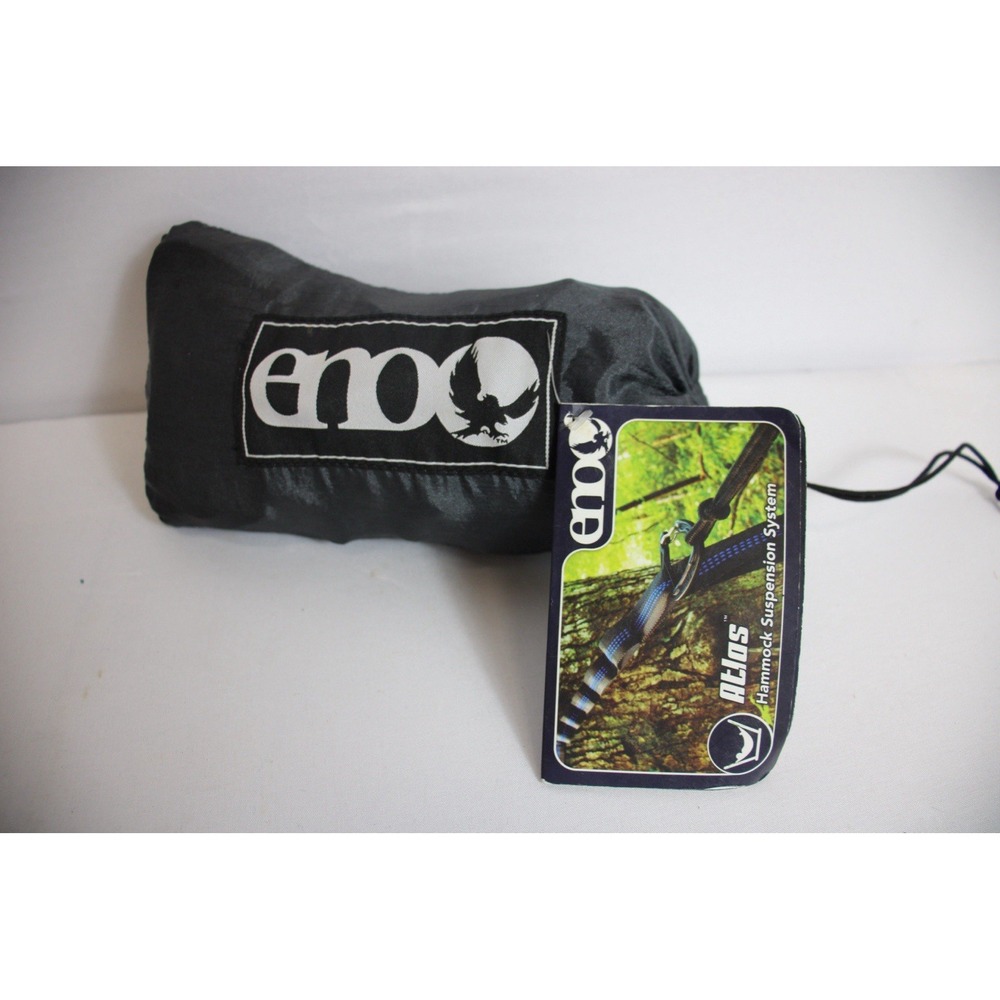 Eno Atlas Suspension System Black Royal Blue Hammock Straps New with Tags
